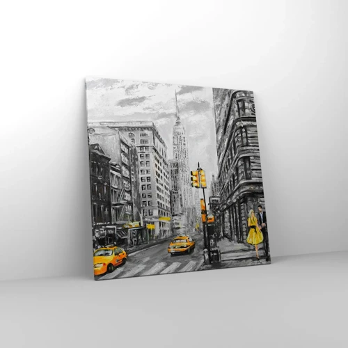 Impression sur toile - Image sur toile - Une histoire new-yorkaise - 70x70 cm