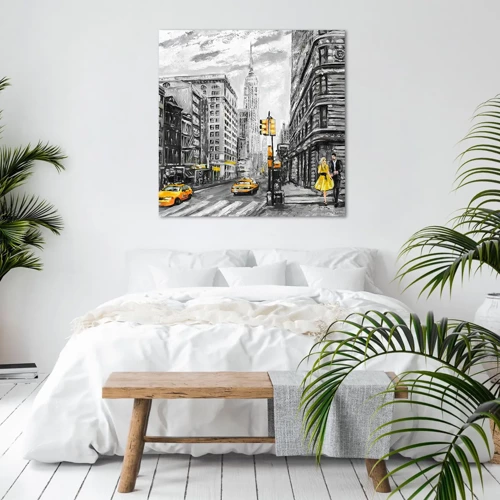Impression sur toile - Image sur toile - Une histoire new-yorkaise - 70x70 cm