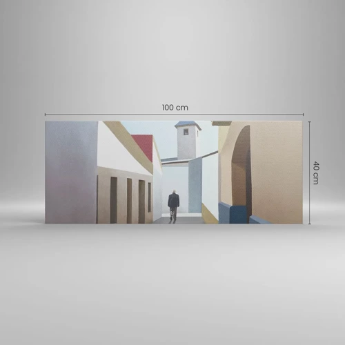 Impression sur toile - Image sur toile - Une promenade ensoleillée - 100x40 cm