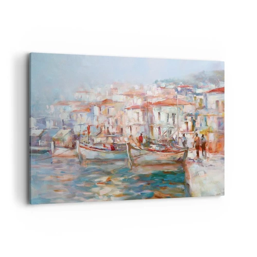 Impression sur toile - Image sur toile - Vacances pastelles - 120x80 cm