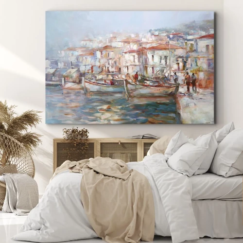 Impression sur toile - Image sur toile - Vacances pastelles - 120x80 cm
