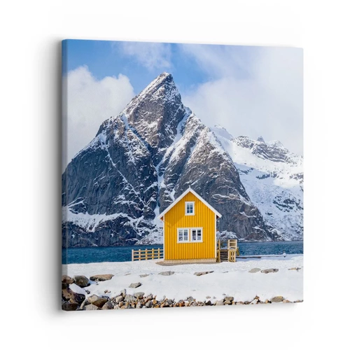 Impression sur toile - Image sur toile - Vacances scandinaves - 30x30 cm