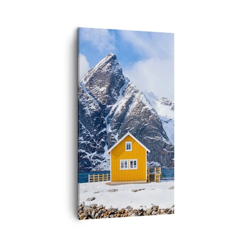 Impression sur toile - Image sur toile - Vacances scandinaves - 45x80 cm