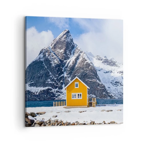 Impression sur toile - Image sur toile - Vacances scandinaves - 60x60 cm