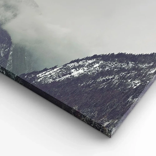 Impression sur toile - Image sur toile - Vallée brumeuse - 50x70 cm