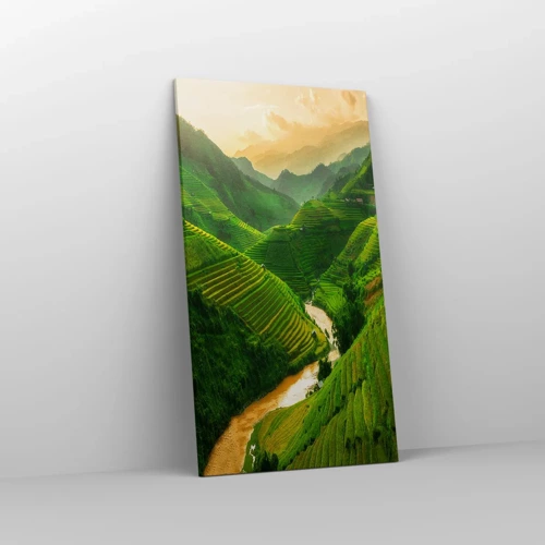 Impression sur toile - Image sur toile - Vallée vietnamienne - 55x100 cm