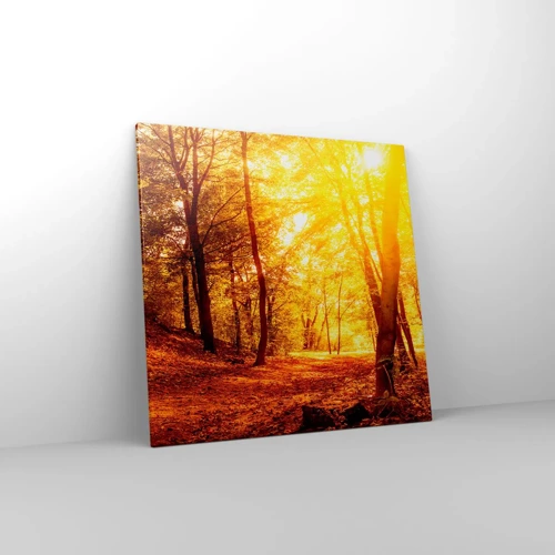 Impression sur toile - Image sur toile - Vers la clairière dorée - 70x70 cm