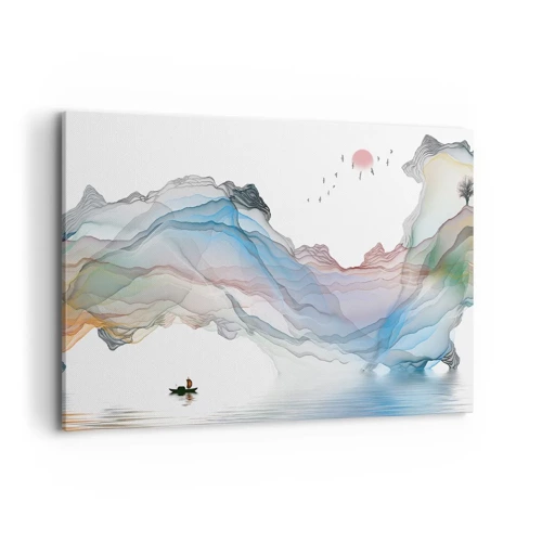 Impression sur toile - Image sur toile - Vers les montagnes de cristal - 100x70 cm