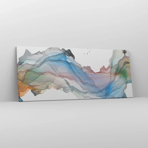 Impression sur toile - Image sur toile - Vers les montagnes de cristal - 120x50 cm
