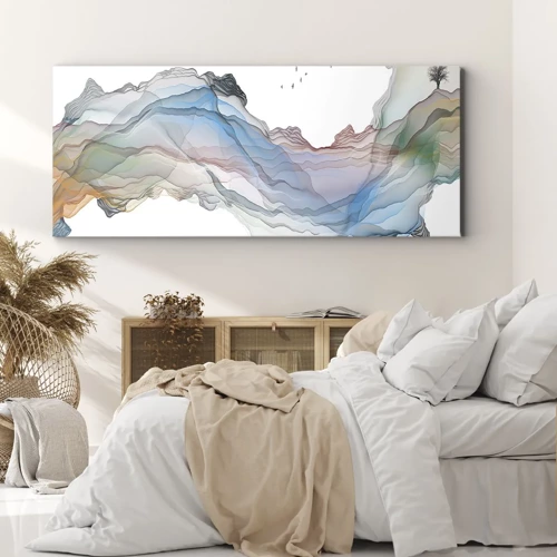 Impression sur toile - Image sur toile - Vers les montagnes de cristal - 160x50 cm