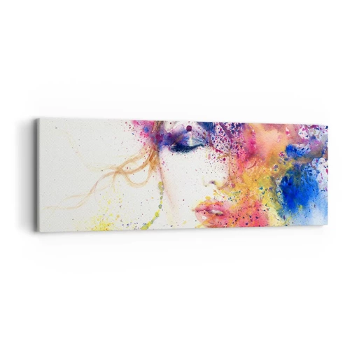 Impression sur toile - Image sur toile - Vertiges arc-en-ciel - 90x30 cm