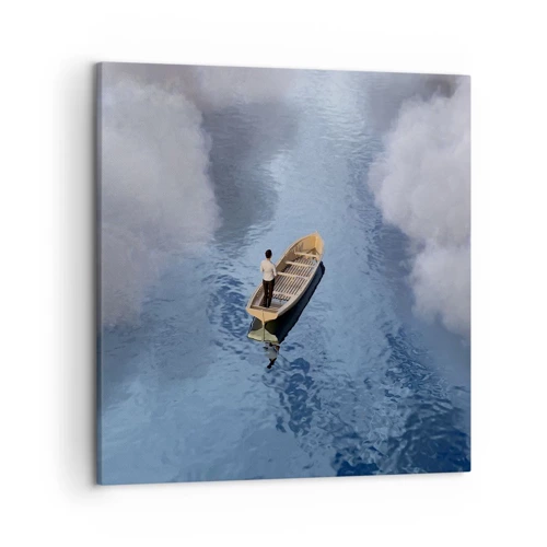Impression sur toile - Image sur toile - Vie – voyage – inconnu - 50x50 cm