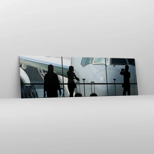 Impression sur toile - Image sur toile - Vis-à-vis de l'aéroport - 160x50 cm