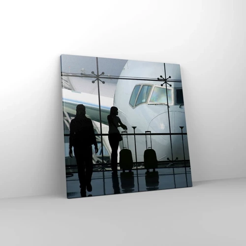 Impression sur toile - Image sur toile - Vis-à-vis de l'aéroport - 50x50 cm