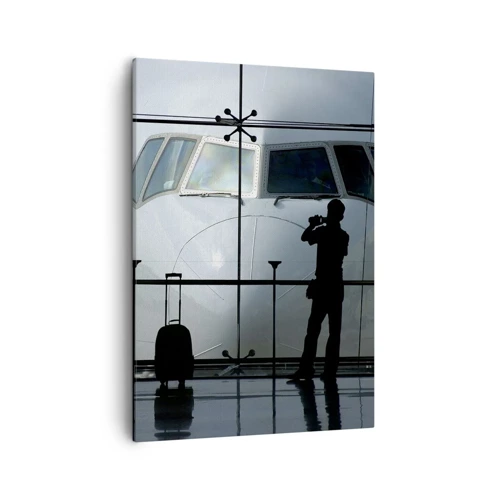 Impression sur toile - Image sur toile - Vis-à-vis de l'aéroport - 50x70 cm