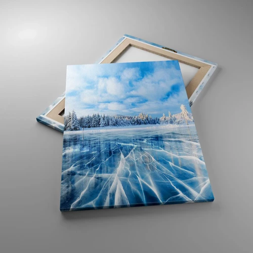 Impression sur toile - Image sur toile - Vue éblouissante et cristalline - 50x70 cm