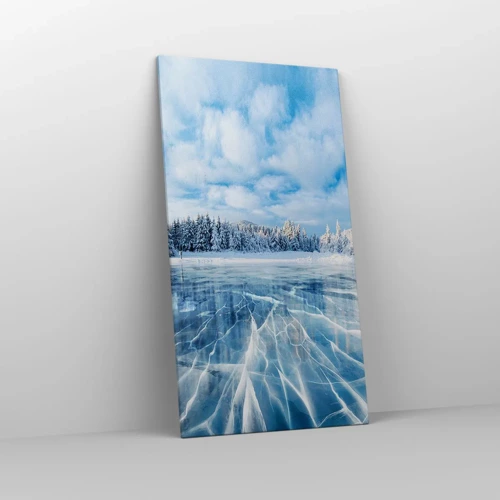 Impression sur toile - Image sur toile - Vue éblouissante et cristalline - 65x120 cm