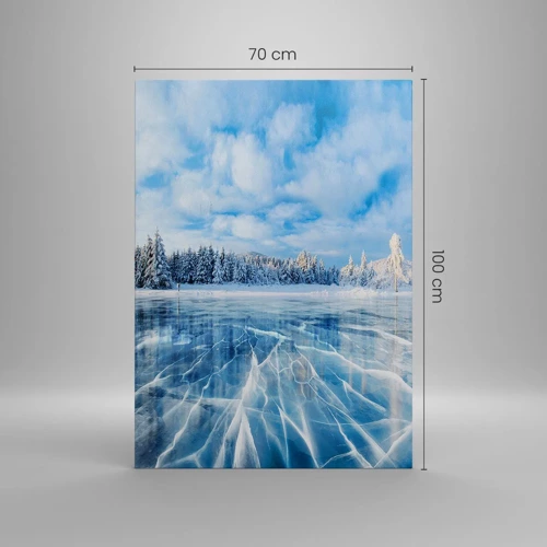 Impression sur toile - Image sur toile - Vue éblouissante et cristalline - 70x100 cm