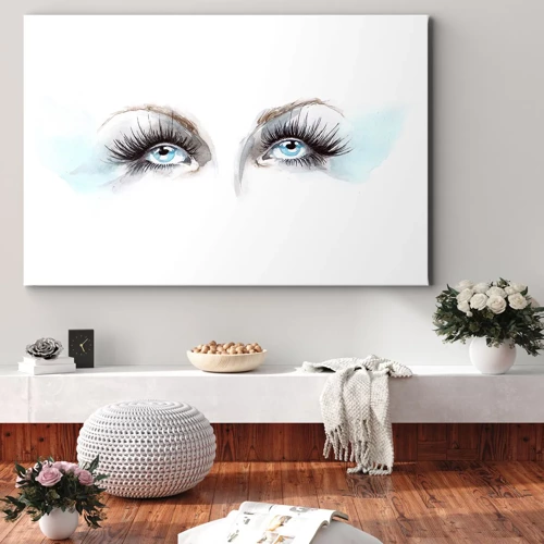 Impression sur toile - Image sur toile - Yeux d'ange? - 70x50 cm