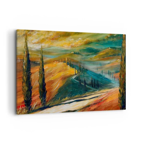 Impression sur toile - Image sur toile - paysage toscan - 120x80 cm