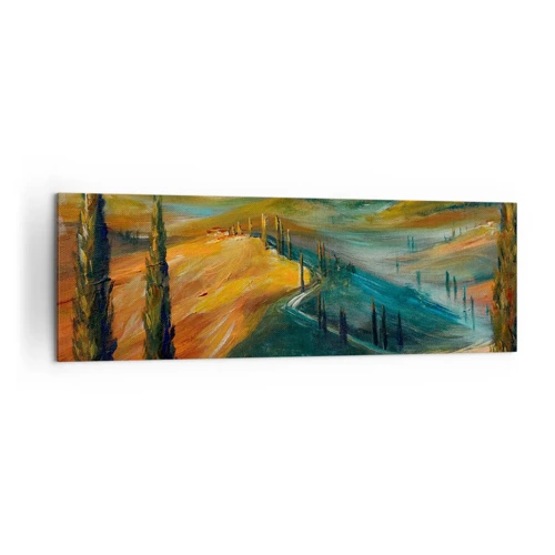 Impression sur toile - Image sur toile - paysage toscan - 160x50 cm