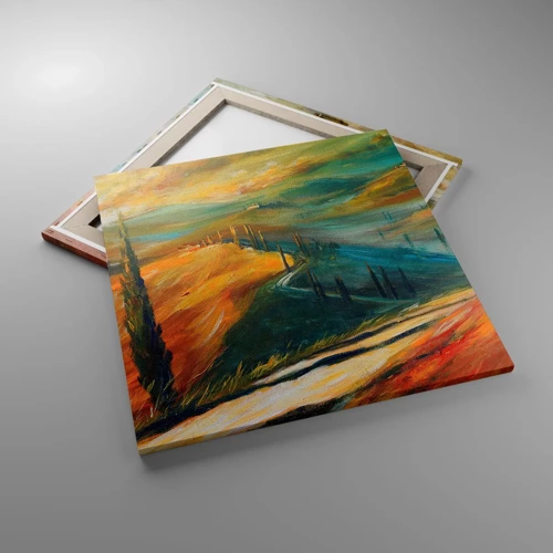 Impression sur toile - Image sur toile - paysage toscan - 60x60 cm