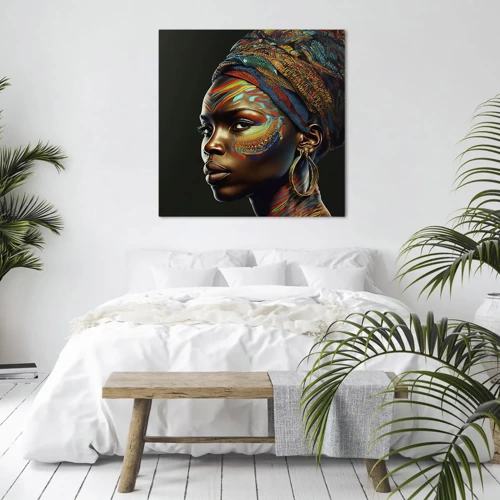 Impression sur toile - Image sur toile - reine africaine - 30x30 cm