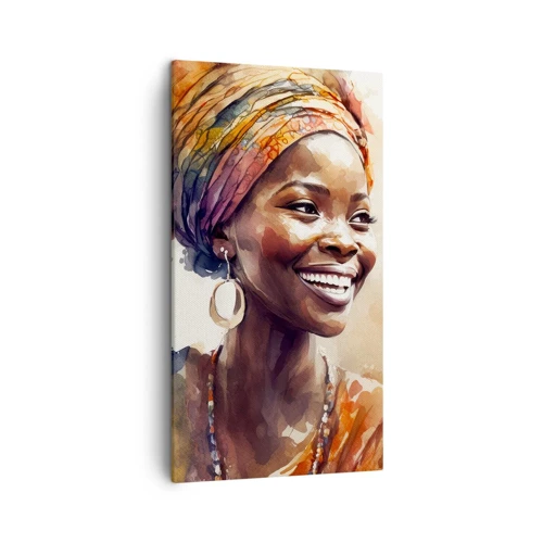 Impression sur toile - Image sur toile - reine africaine - 45x80 cm