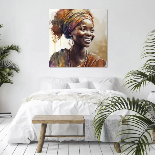 Impression sur toile - Image sur toile - reine africaine - 50x50 cm