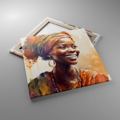 Impression sur toile - Image sur toile - reine africaine - 60x60 cm