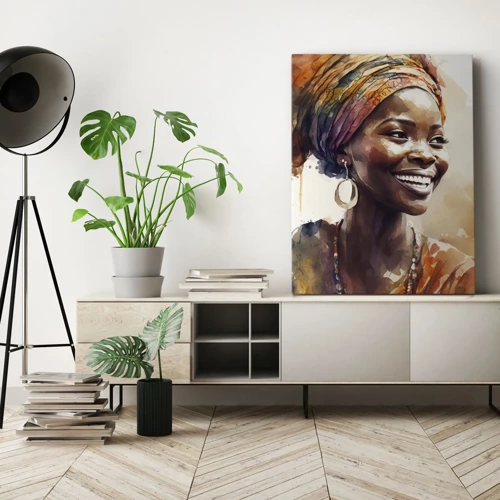 Impression sur toile - Image sur toile - reine africaine - 70x100 cm