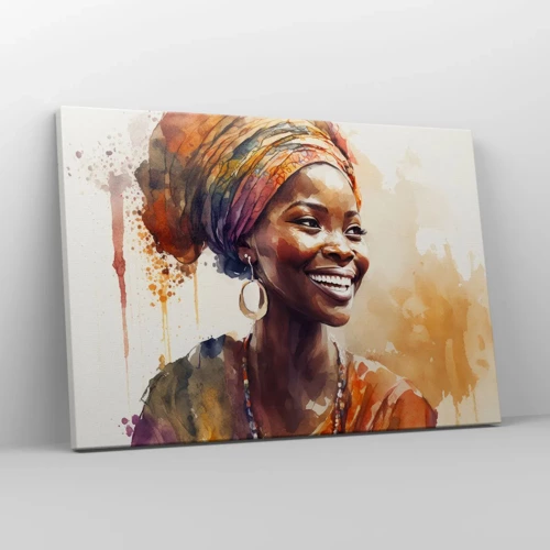 Impression sur toile - Image sur toile - reine africaine - 70x50 cm