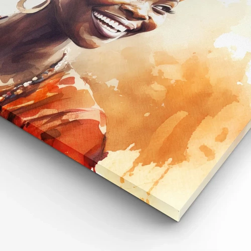 Impression sur toile - Image sur toile - reine africaine - 70x50 cm