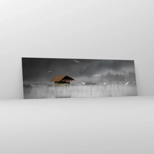 Impression sur verre - Image sur verre - A l'abri de la pluie - 160x50 cm