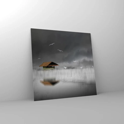 Impression sur verre - Image sur verre - A l'abri de la pluie - 40x40 cm
