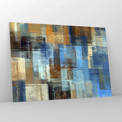 Impression sur verre - Image sur verre - A travers le voile bleu - 100x70 cm