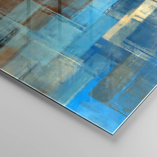 Impression sur verre - Image sur verre - A travers le voile bleu - 100x70 cm