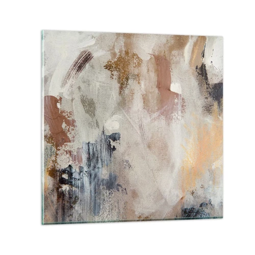 Impression sur verre - Image sur verre - Abstraction brumeuse - 30x30 cm