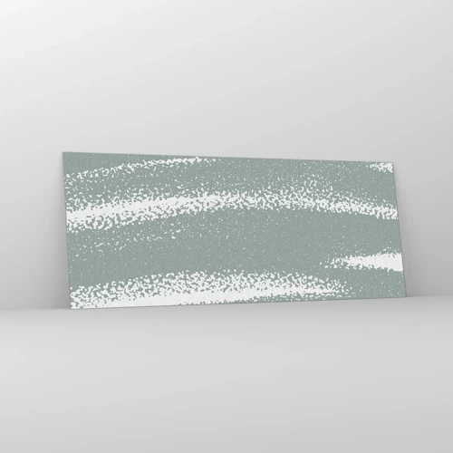 Impression sur verre - Image sur verre - Abstraction dans un climat hivernal - 100x40 cm