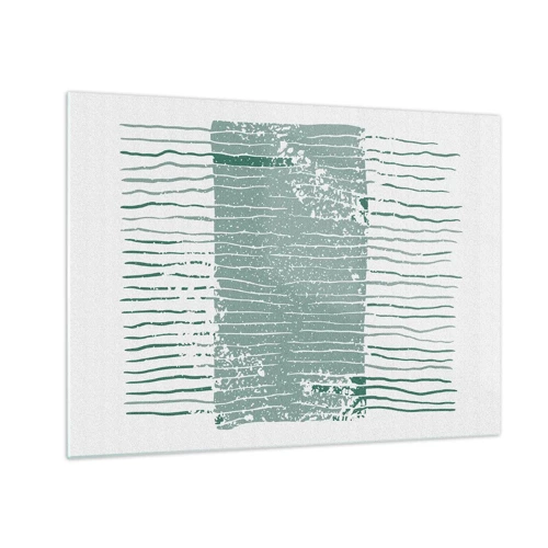 Impression sur verre - Image sur verre - Abstraction de la mer - 70x50 cm