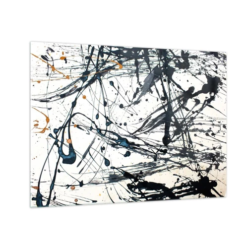 Impression sur verre - Image sur verre - Abstraction expressionniste - 70x50 cm