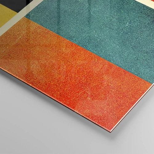 Impression sur verre - Image sur verre - Abstraction géométrique – bonne énergie - 160x50 cm