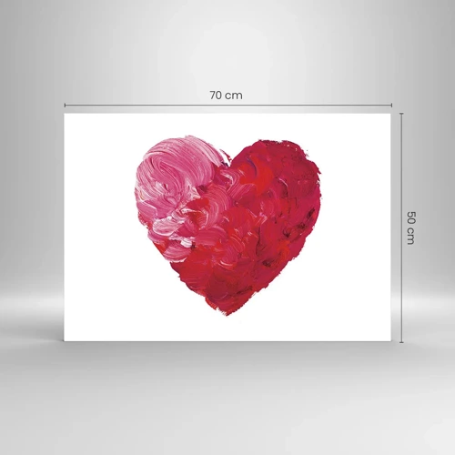 Impression sur verre - Image sur verre - All you need is love - 70x50 cm