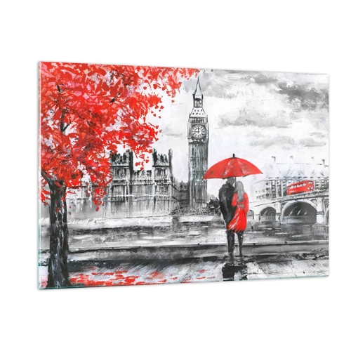 Impression sur verre - Image sur verre - Amoureux de Londres - 120x80 cm