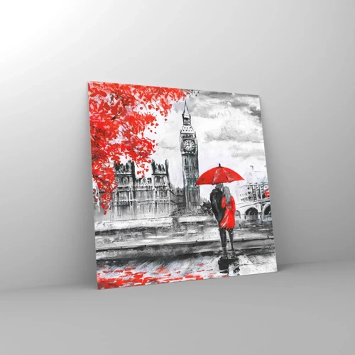 Impression sur verre - Image sur verre - Amoureux de Londres - 50x50 cm