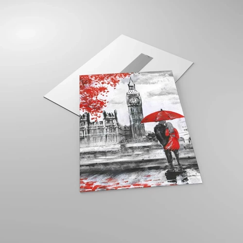 Impression sur verre - Image sur verre - Amoureux de Londres - 50x70 cm