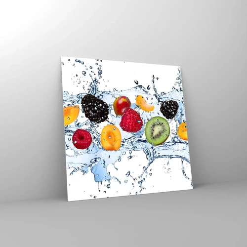 Impression sur verre - Image sur verre - Amusez-vous avec nous - 30x30 cm