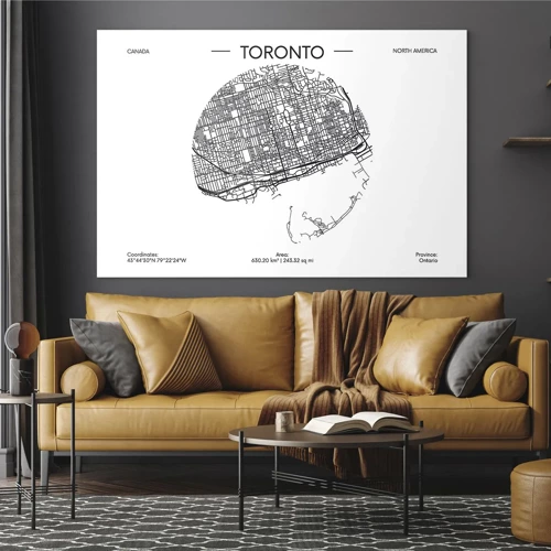 Impression sur verre - Image sur verre - Anatomie de Toronto - 120x80 cm