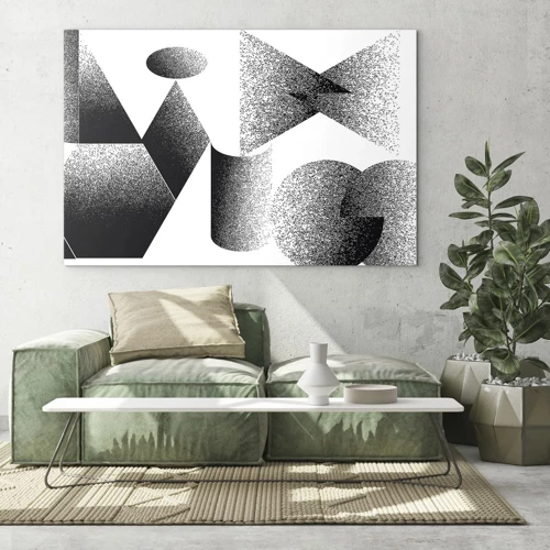 Impression sur verre - Image sur verre - Angles et ovales - 100x70 cm