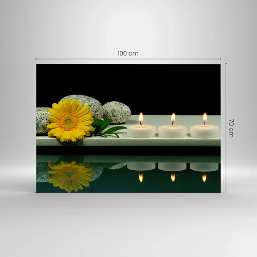 Impression sur verre - Image sur verre - Apaisement des sens - 100x70 cm